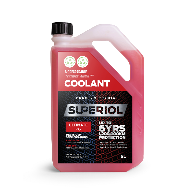 SULTPMC5L Superiol Long Life Ultimate PG Premix Coolant 5L